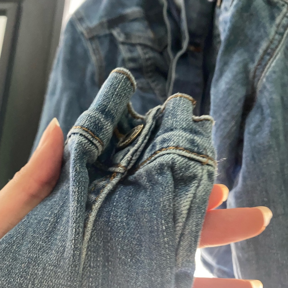 Cropped jean jacket